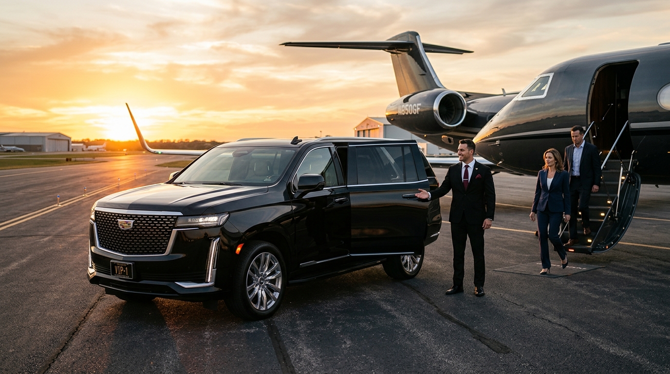 Vireano private aviation tarmac transfer